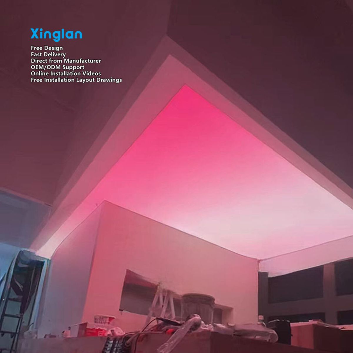 Stretch Ceiling Film PVC Manufacturer Stretch Ceiling Lights Stretch Ceilings Hotel Ceiling Light Boxes