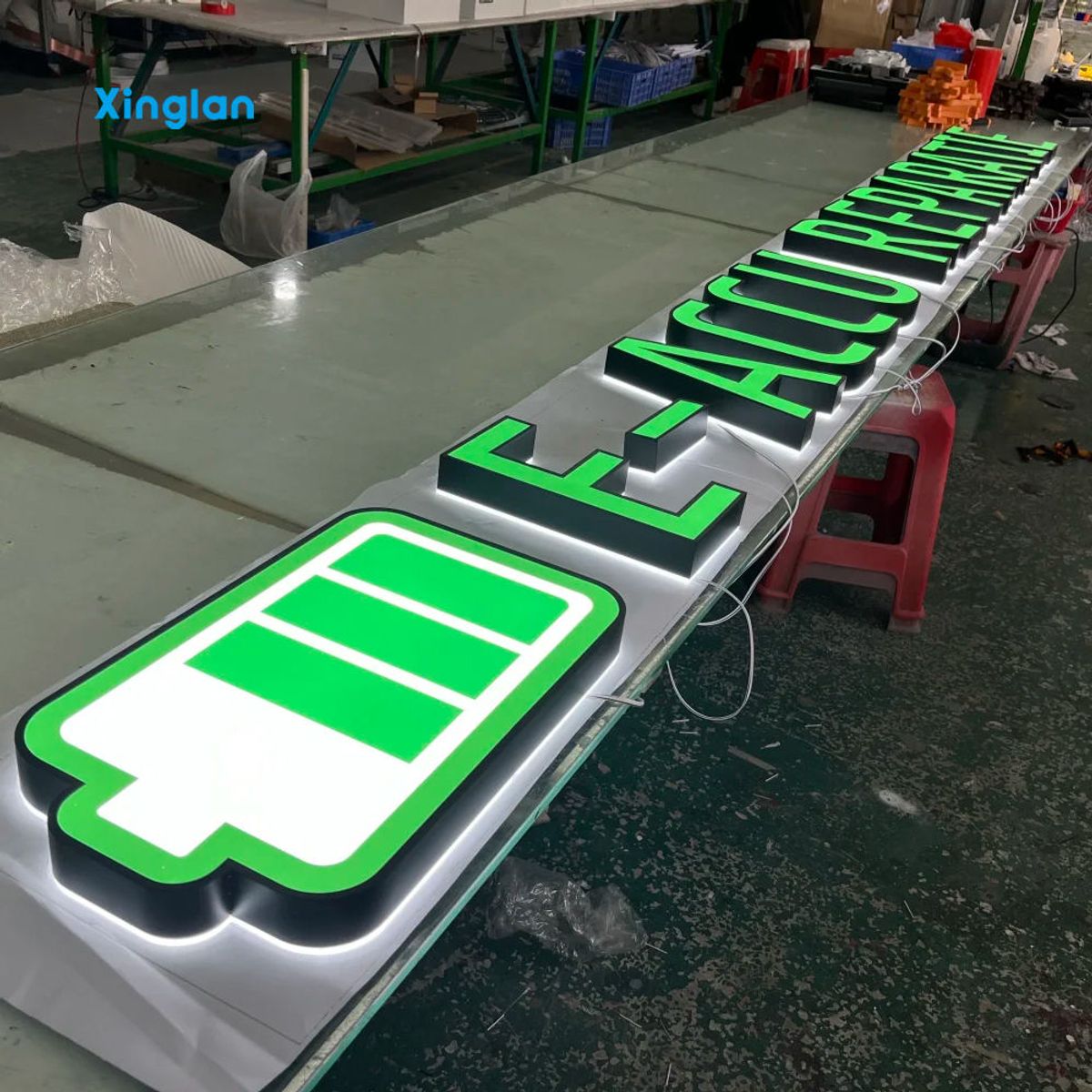 LED Illuminated Letters, Custom Acrylic Business Signs, Custom Signage, 3D LED Letter Signs, Flat LED Illuminated Letters