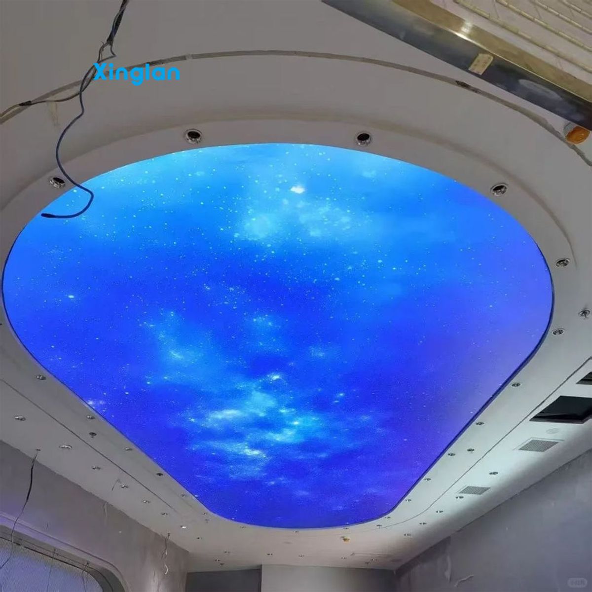Lightbox Display | Stretch Ceiling Lights | Stretch Ceiling Film Suitable for Gyms, Yoga Studios, and Indoor Spaces