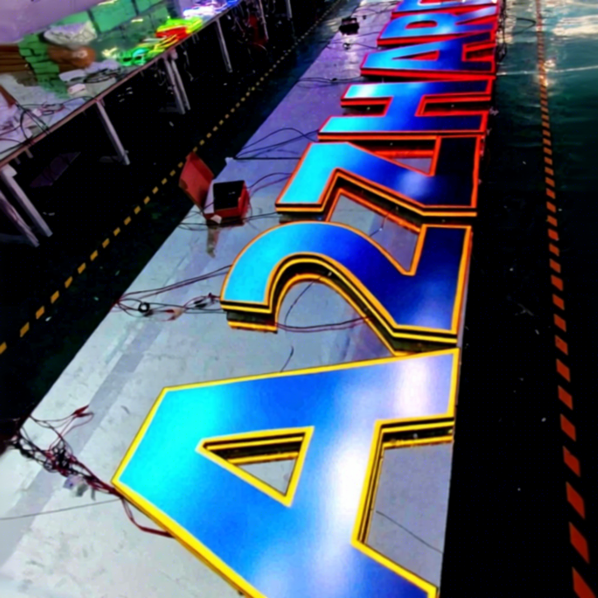 RGB Colorful Custom Business Sign 3D LED Letters with Programmable Frontlight Outdoor Use IP65 Waterproof for Buildings & Mall