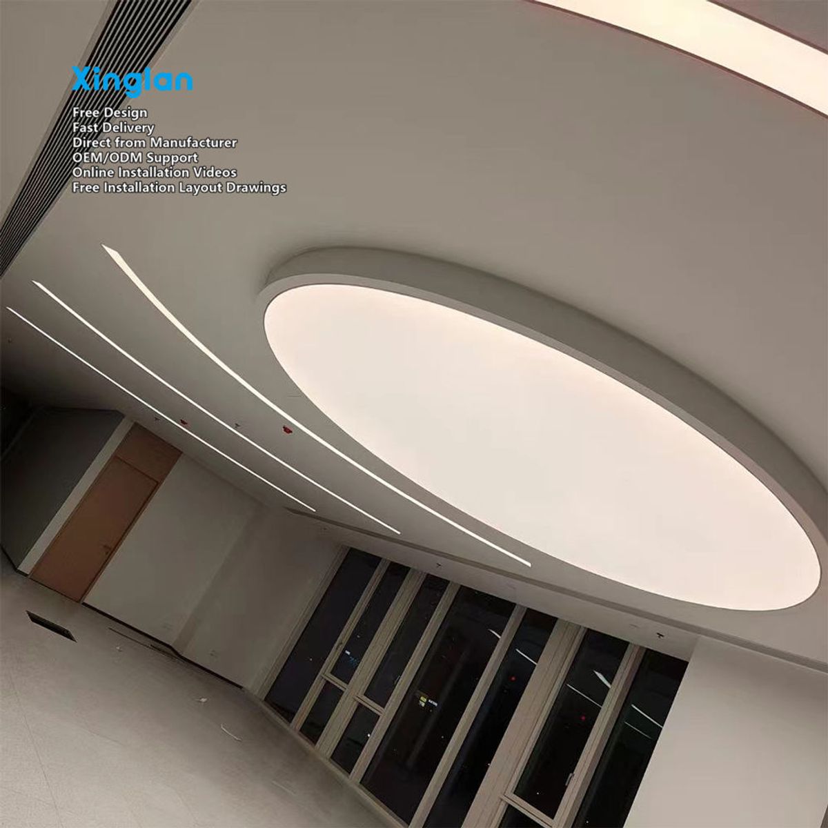 Ceiling Stretch Film, PVC Semi-Transparent Ceiling Stretch Film, Stretch Fabric Suitable for a Variety of Settings
