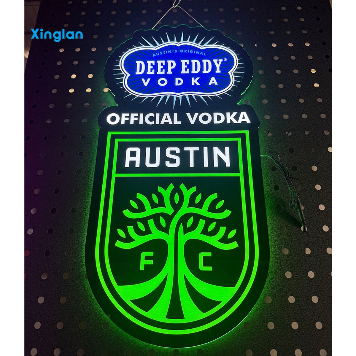 Custom Brand Logo Irregular LED Neon Sign Acrylic Backlit Indoor Bar Liquor Advertising Hanging Decorative Illuminated Light Box