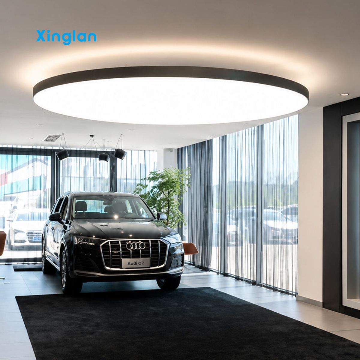 PVC Stretch Fabric Ceiling Light Boxes and Display Stands for Car Showrooms | Light Boxes for Major Automakers