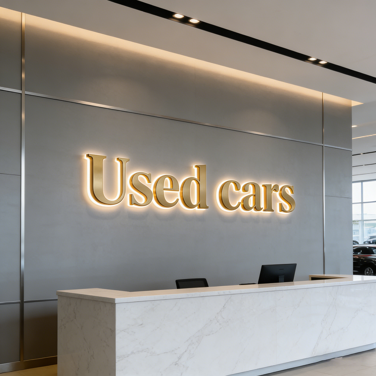 3D Acrylic LED Backlit AC Powered Remote Control Office Lettering Signage with Stainless Steel for Bars Malls Companies & Shops