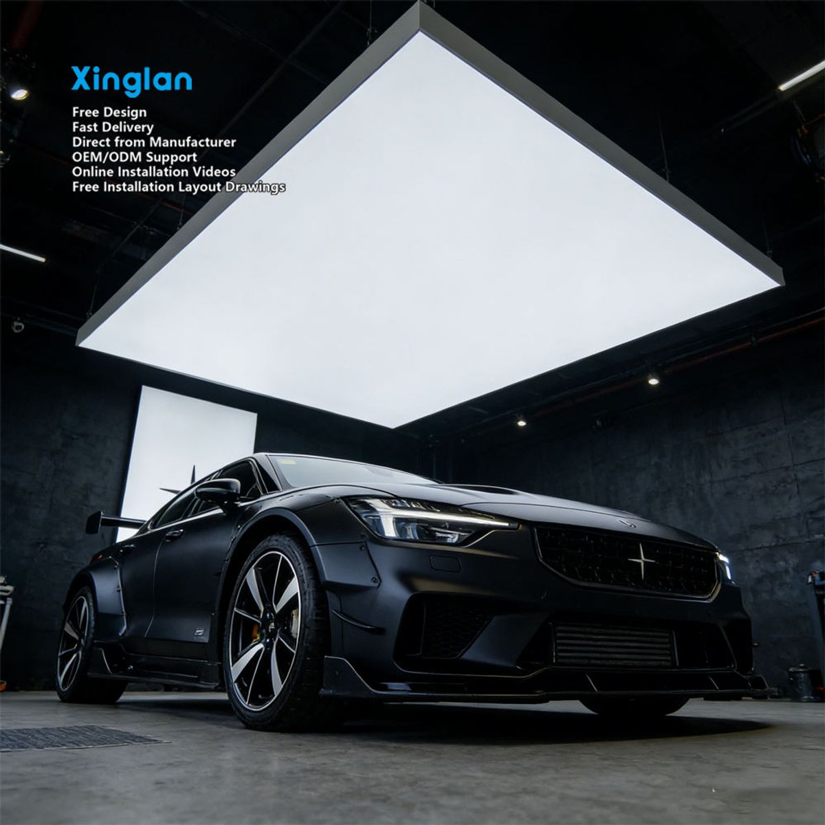Stretch Fabric Ceiling Light Boxes, PVC Soft Film Light Boxes for Auto Showrooms and Trade Shows