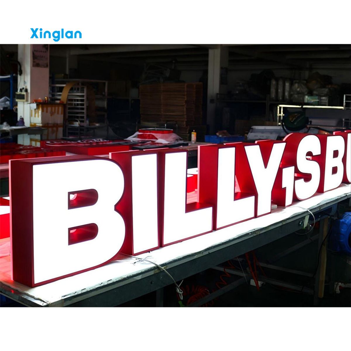 Factory-Customized Backlit Outdoor 3D LED Letter Lighting for Wall Signs Buildings Bars Corporate Aisle Letters IP65 Waterproof