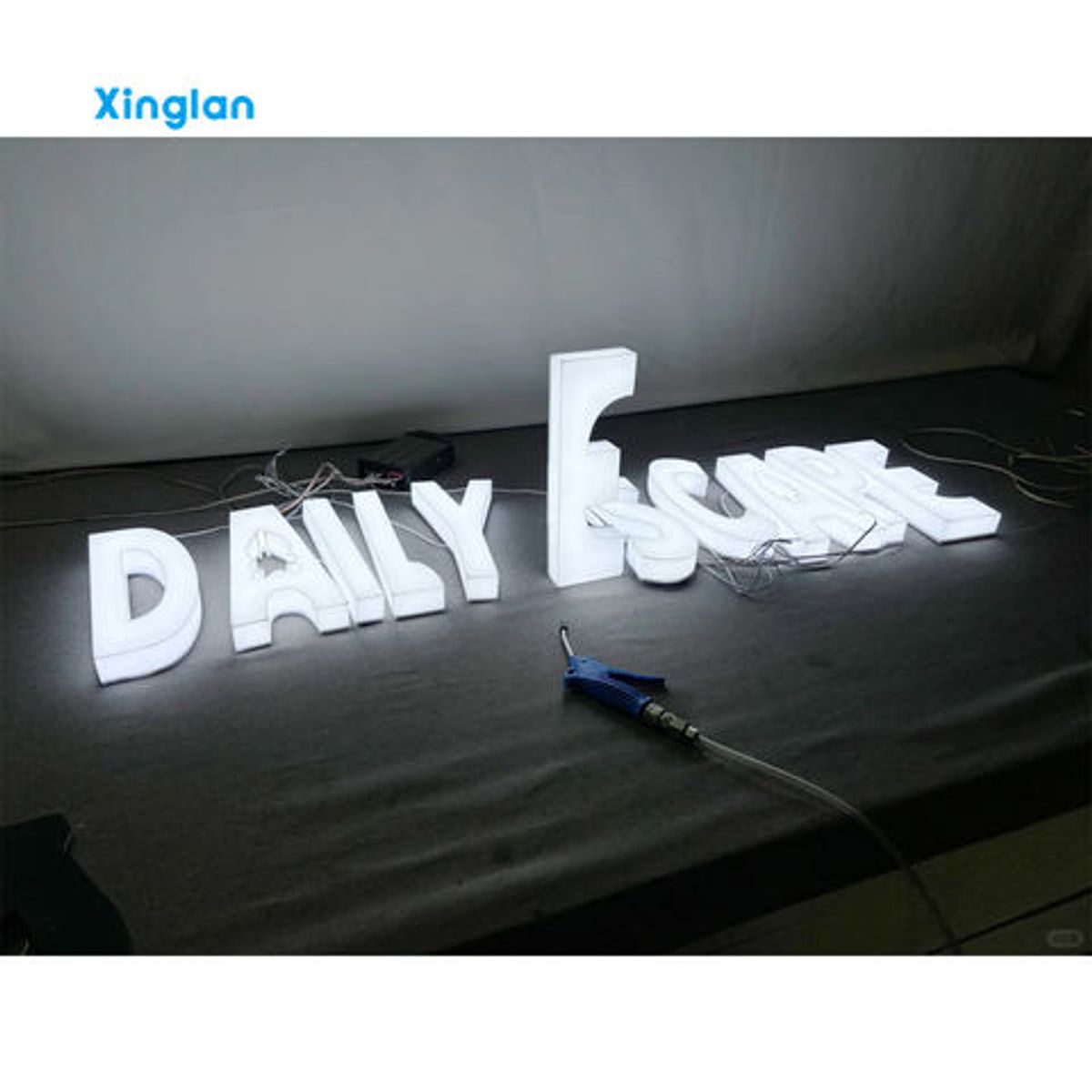 Custom LED signs, custom acrylic signs, custom corporate logos, full-body signage suitable for a variety of settings