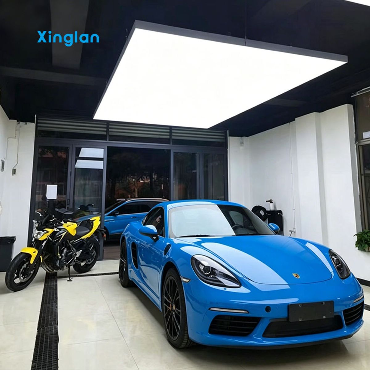 Auto Showroom PVC Stretch Ceiling Membrane for Car Beauty Center Waterproof Flexible Soft Film Ceiling