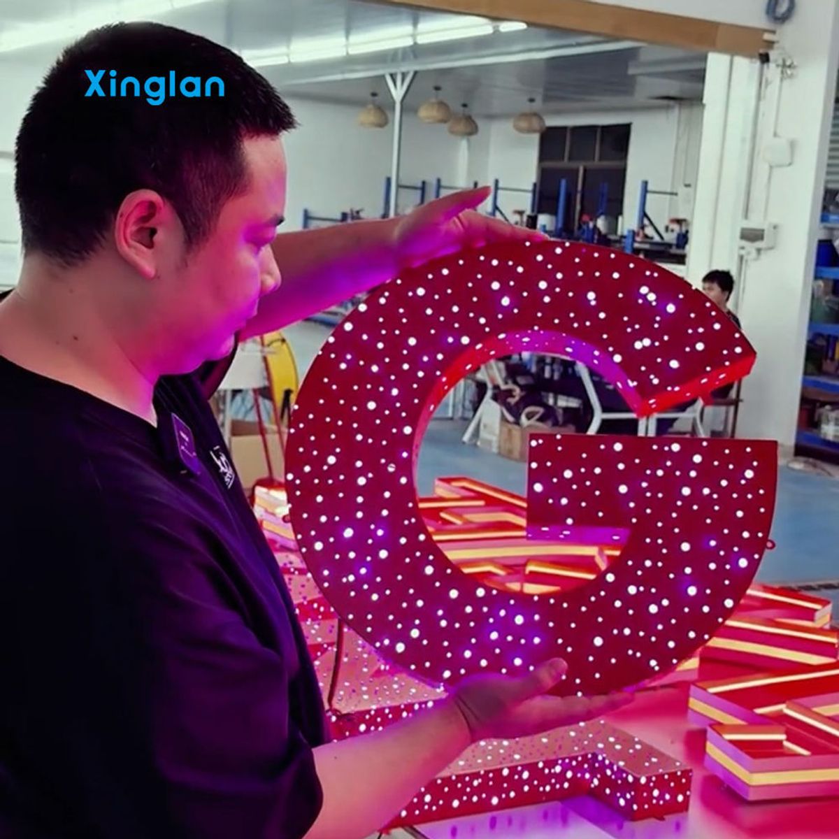 High-End Custom Starlight Illuminated Letter Signs, Bespoke 3D Starry LED Backlit Metal Letters for Luxury Commercial