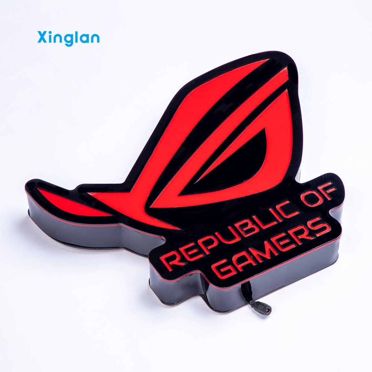 Factory Wholesale Gaming Icon Face Masks, English Letter Decorations, Esports Room Crystal LED Blister Light Boxes