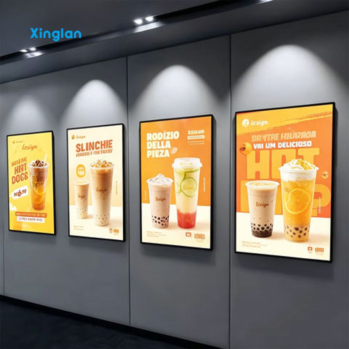 Advertising Light Box: Ultra-thin LED-backlit Light Box Posters Ideal for La Carte Menus and Menu Posters