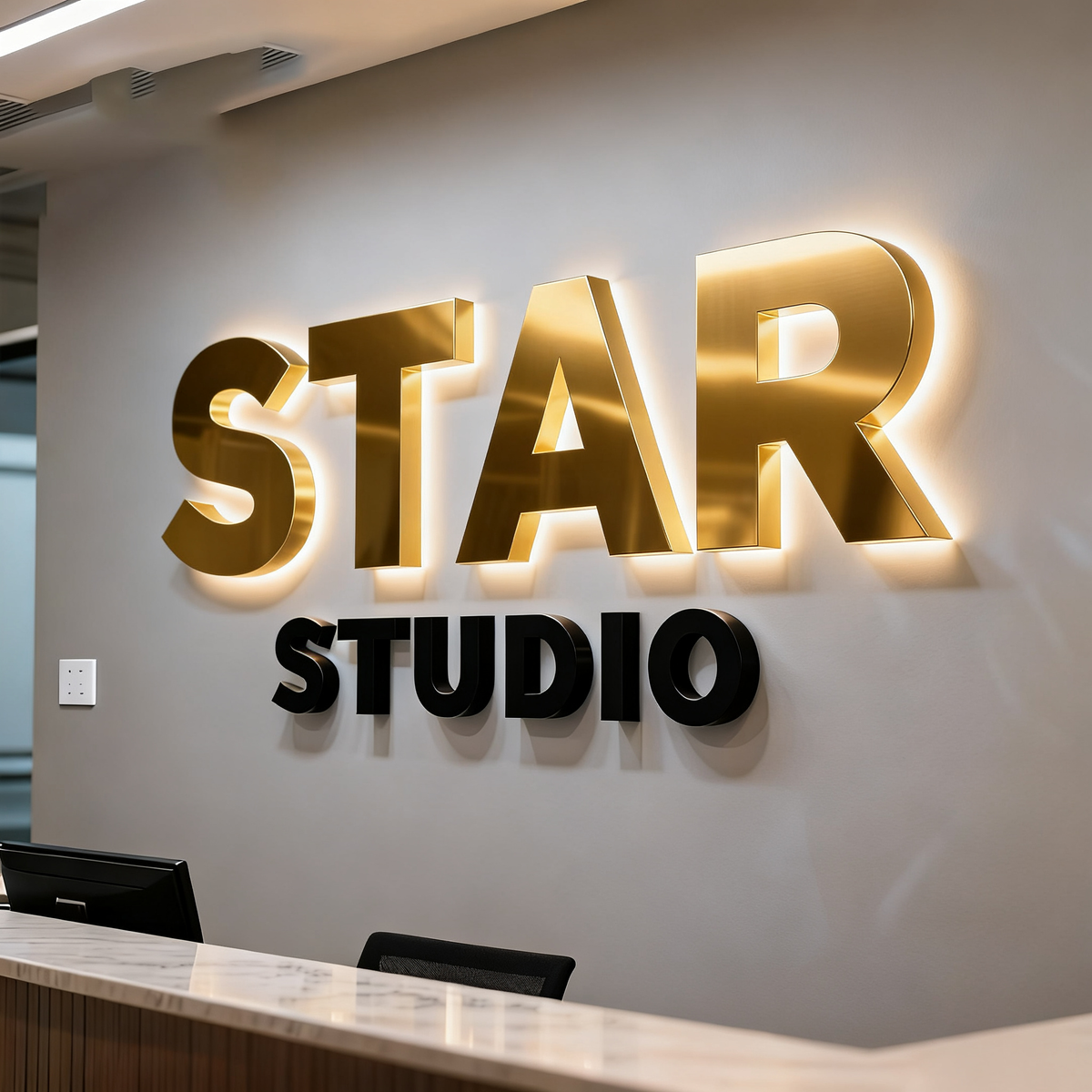 Customizable 3D LED Backlit Channel Letters Waterproof Outdoor Business Signage for Commercial Use