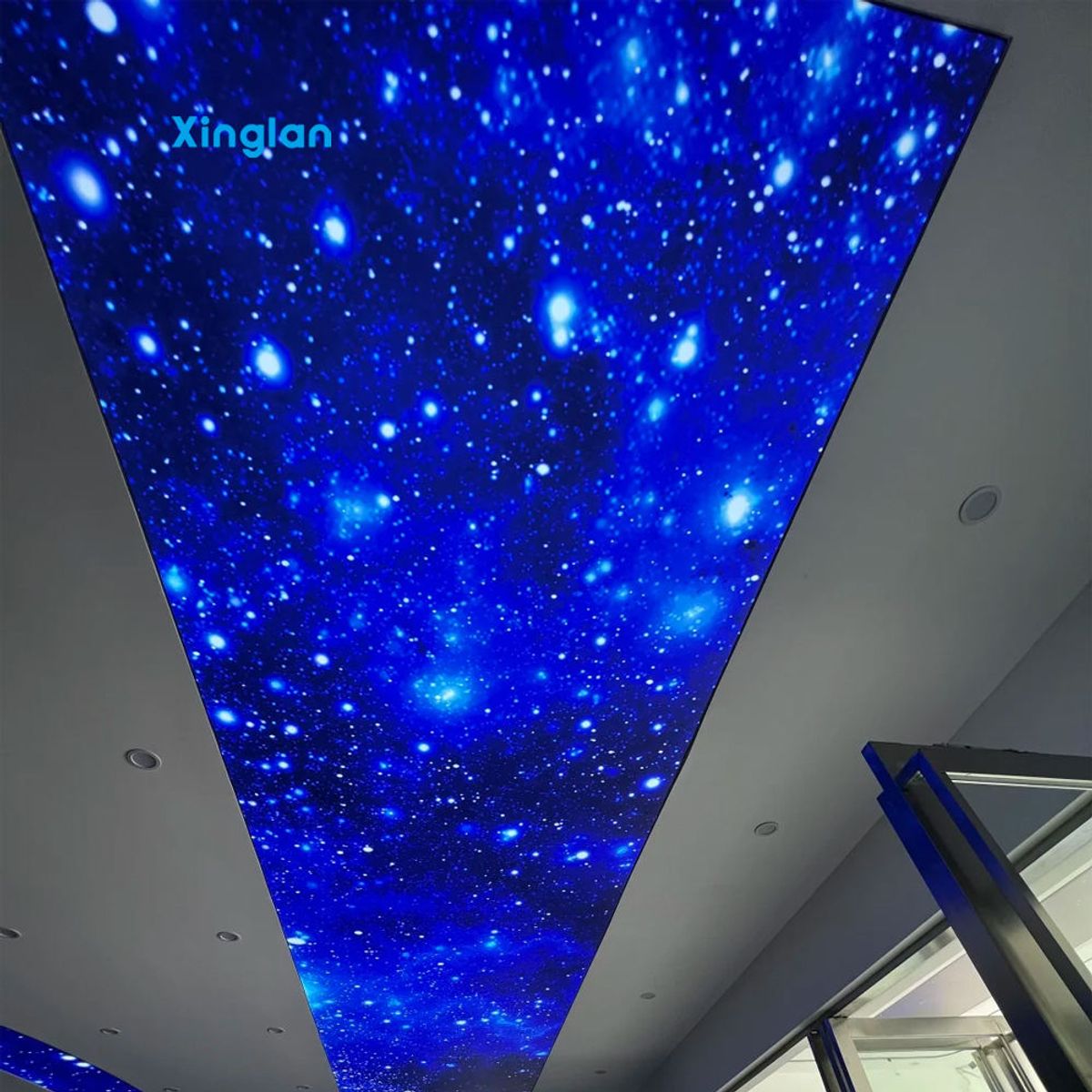 RGB fabric light boxes, stretch ceiling membranes, and stretch ceilings are suitable for hotel and guesthouse room ceilings
