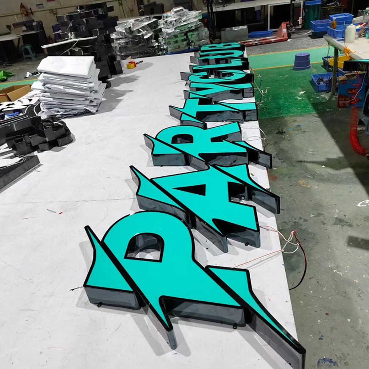 Acrylic Signage 3D Illuminated LED Letters Stainless Steel Letters
