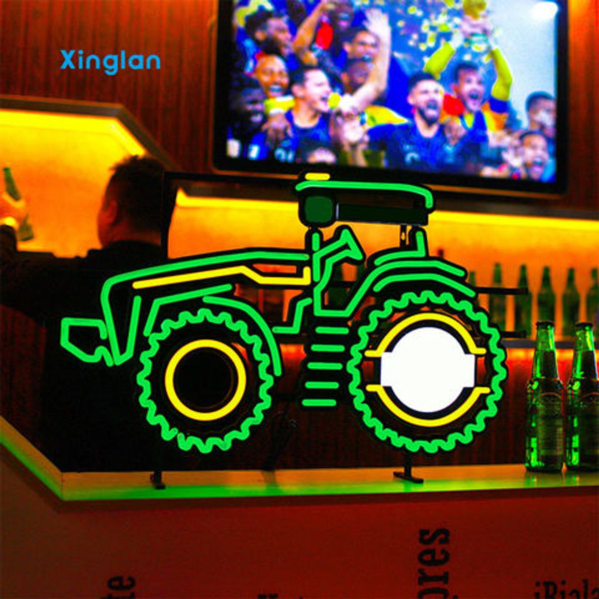 Factory Wholesale: BUSCH Tractor-Shaped Acrylic Illuminated Indoor Decorative Acrylic Neon Lights