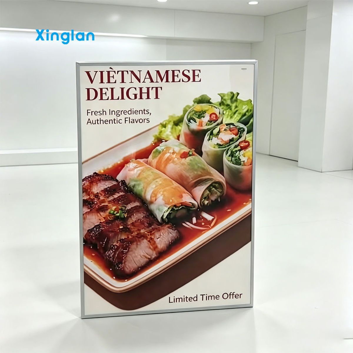 Ultra Slim Slide Out LED Poster Light Box Custom Aluminum Frame Advertising Display Light Box for Indoor Signage