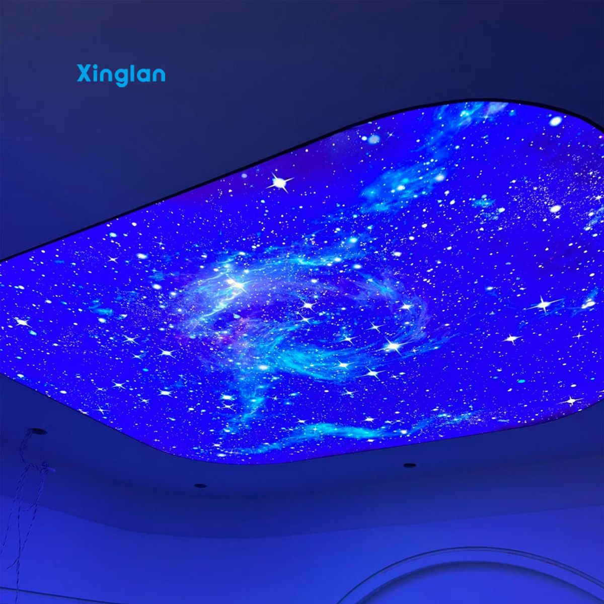 LED Light Box, PVC Stretch Ceiling Film, Stretch Ceiling for Auto Repair and Detailing Shop Work Area