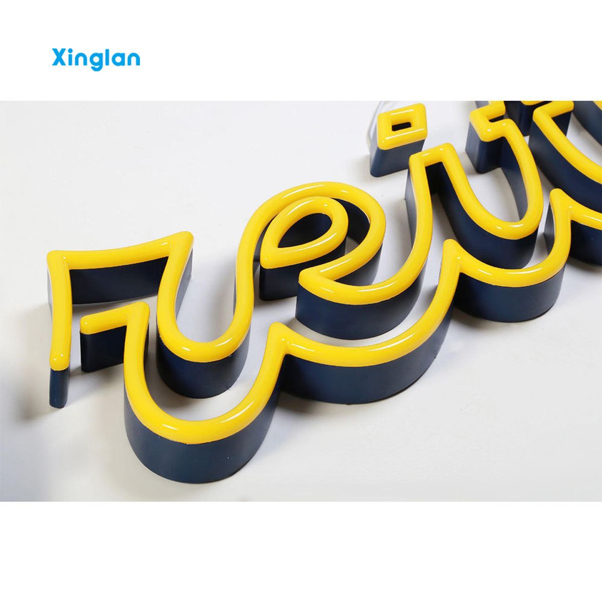LED Neon Light Custom Logo 3D Illuminated Sign for Cafe Coffee Shop Retail Storefront Business Advertising Display