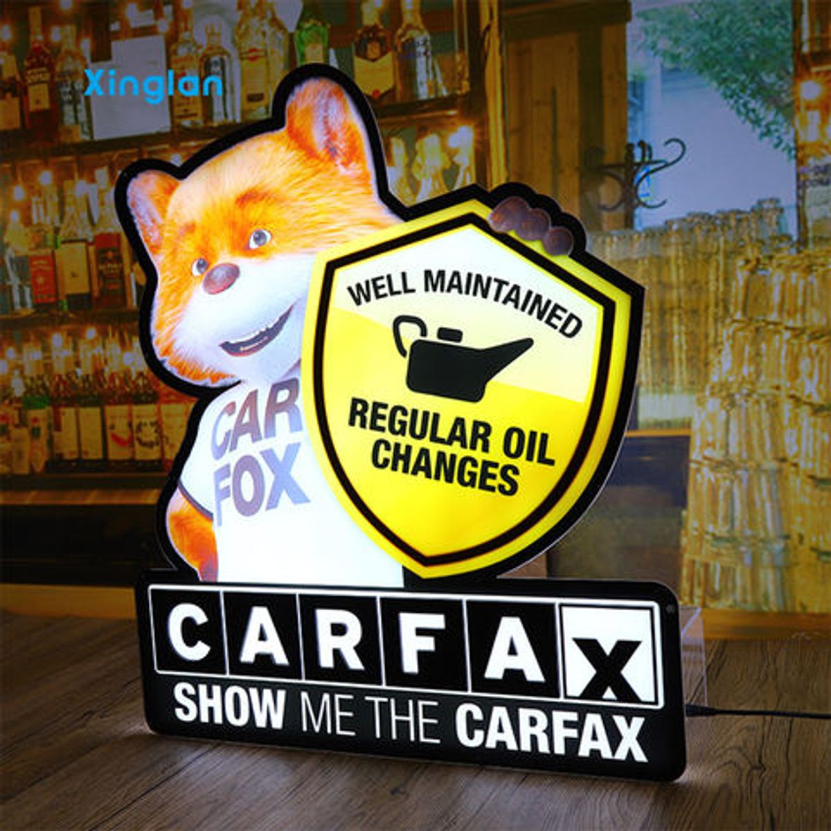 Factory Cat-Shaped Store Sign Light Box | CARFAX English Outdoor Advertising Irregular-Shaped Light Box
