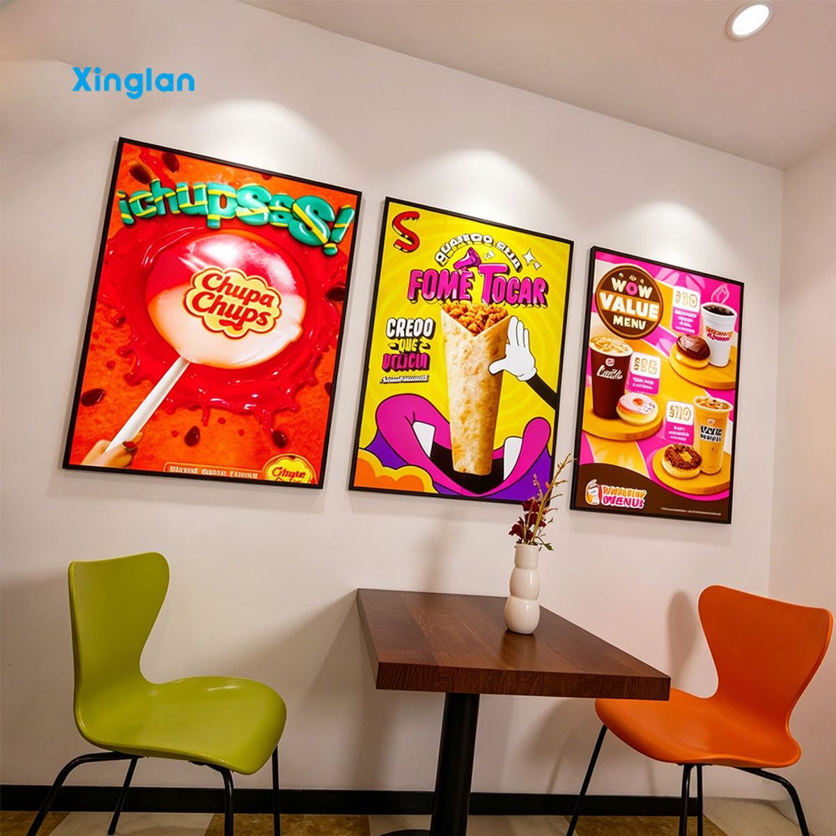 Menu LED Light Box Display, Slim Portable Ultra-Thin Light Box, Backlit Light Box, Posters, Movie Posters, Restaurants