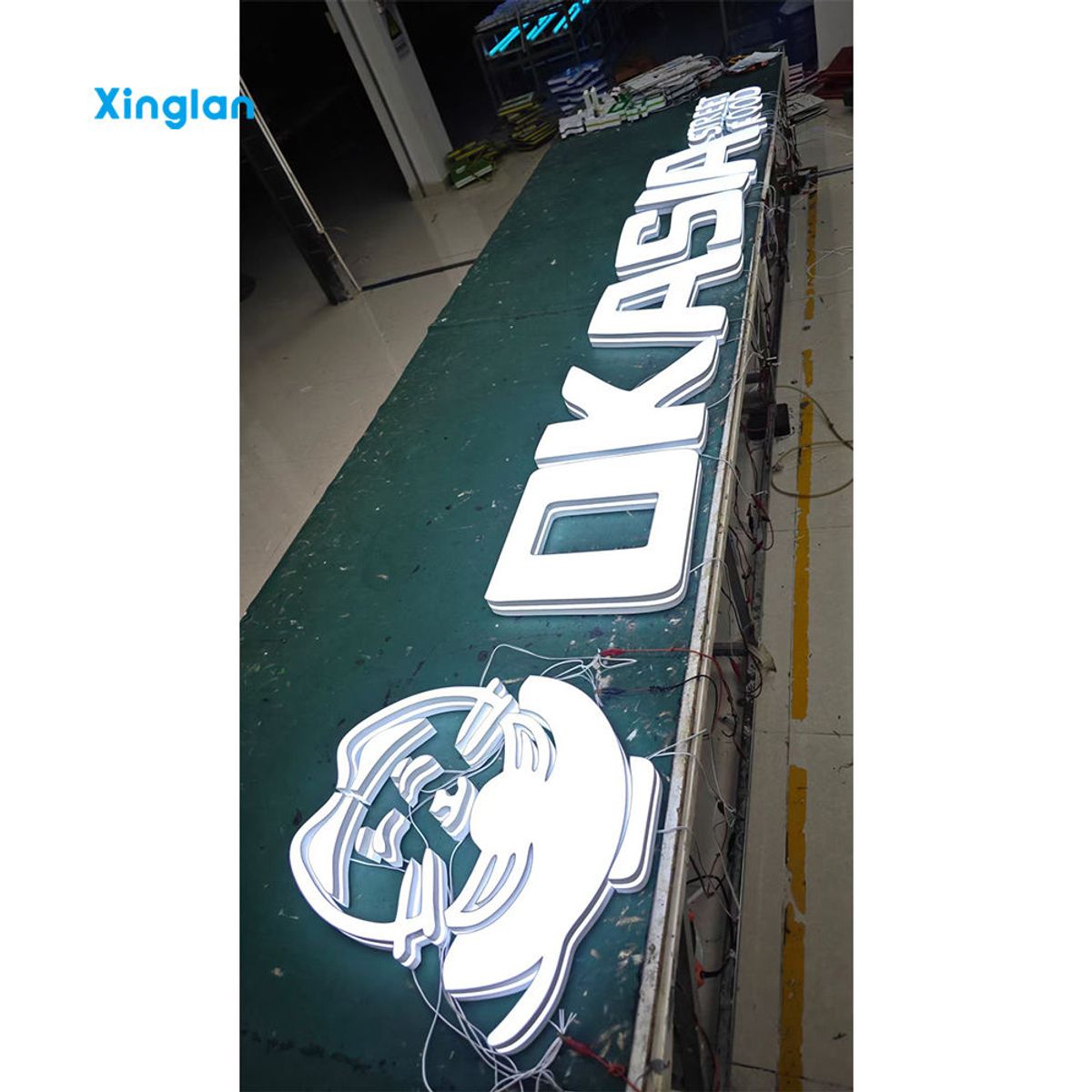Indoor Outdoor 3D LED Sign Custom Acrylic Metal Front Lit Illuminated Letters Electronic Lighted Signage for Commercial Use