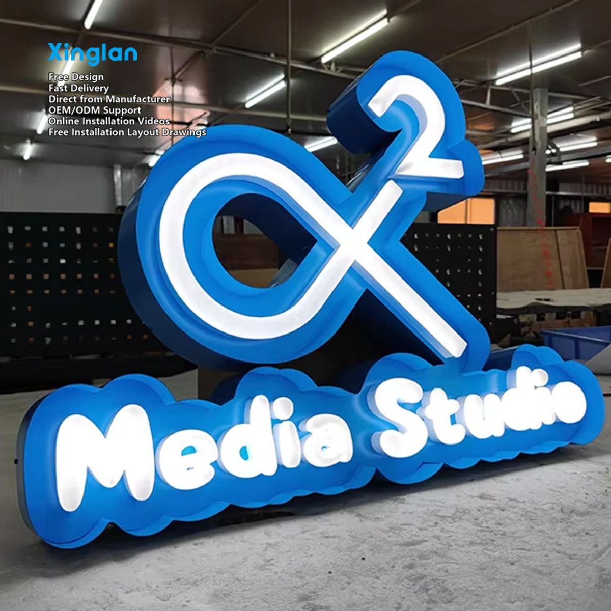 Custom Stainless Steel LED Channel Letter Sign Luminous Sign for Store Front Sign Lighting Manufacturer