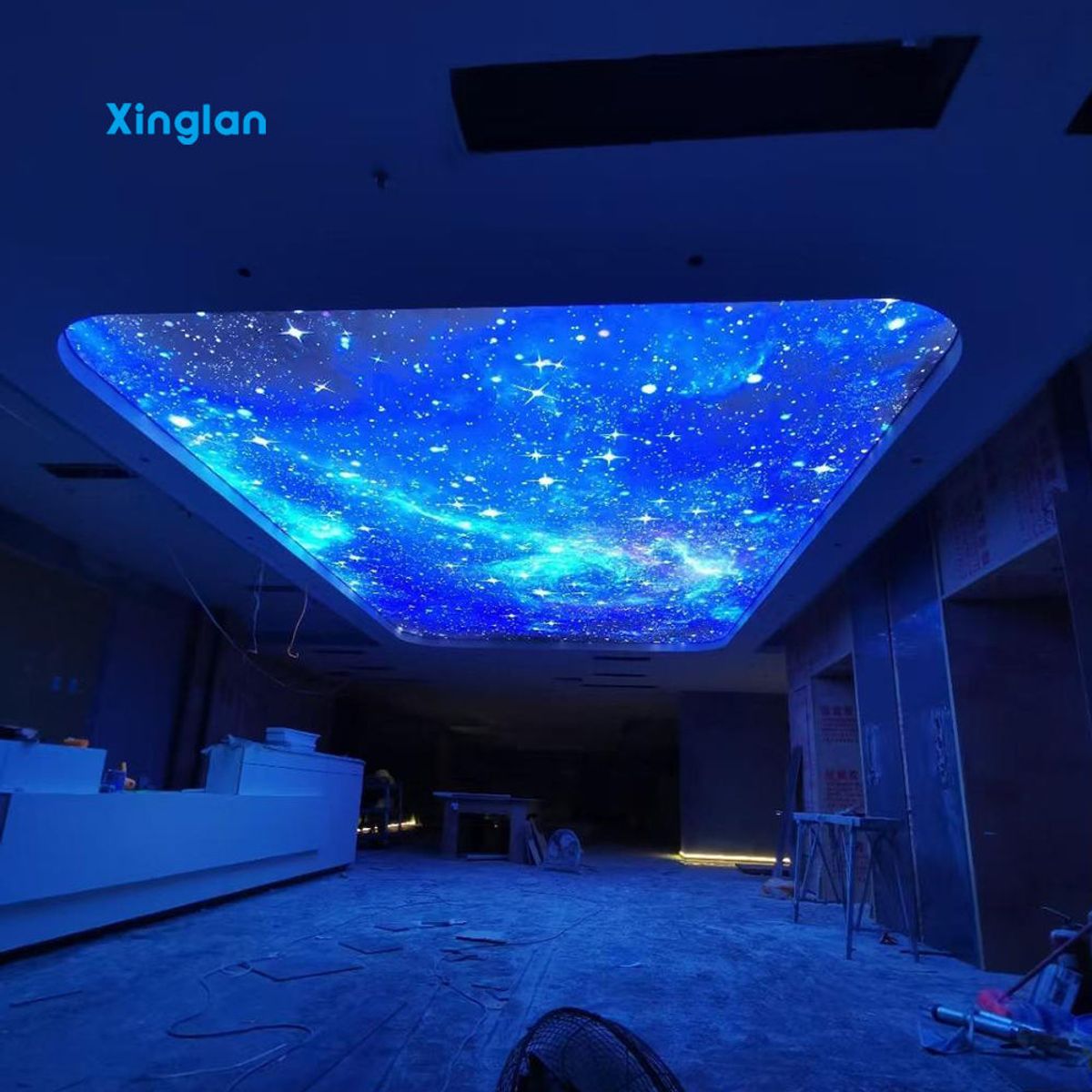 RGB LED Fabric Light Box Advertising Display, Dynamic Color Change Light Box for Mall & Event Decoration