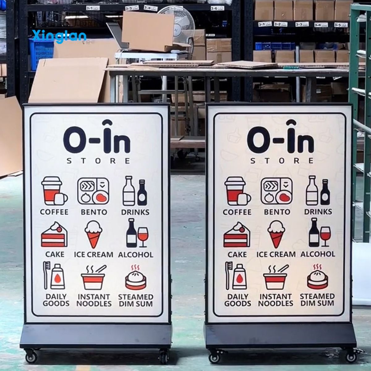 Retractable Light Box | Fabric Light Box | Advertising Light Box | Ideal for Bubble Tea Shops and Convenience Stores