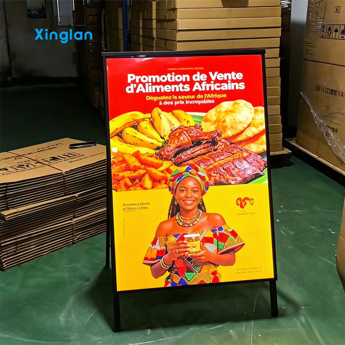 Ultra Slim LED Light Box Pull Out Poster Frame Easy Graphic Change Backlit Display Custom Size Indoor Sign