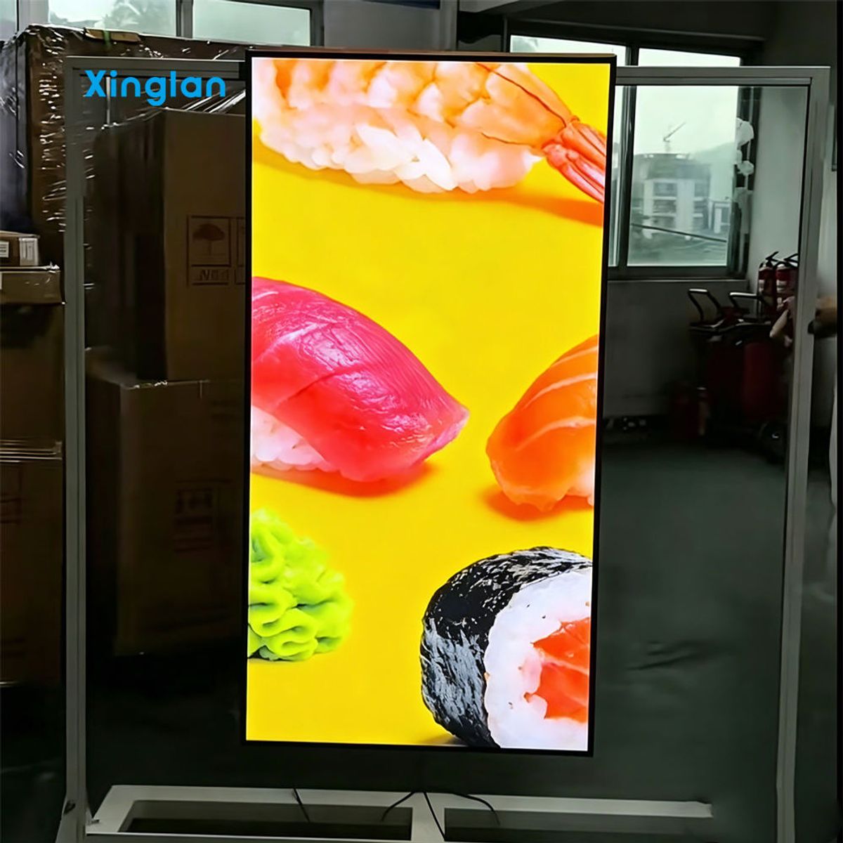 Custom Ultra Thin Pull Out LED Light Box Aluminum Frame Backlit Poster Display Sign for Retail Store Shopping Mall