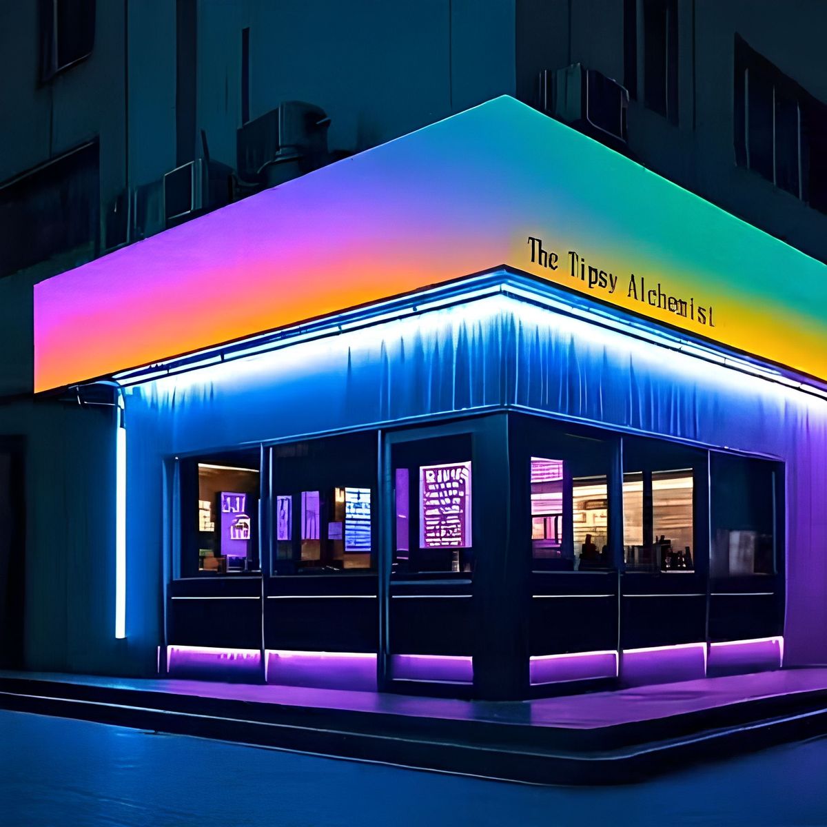 Symphony Door Gradual Change Light Box KTV Live Stream Background Wall for Dance Room Internet Celebrity Light Box Advertising
