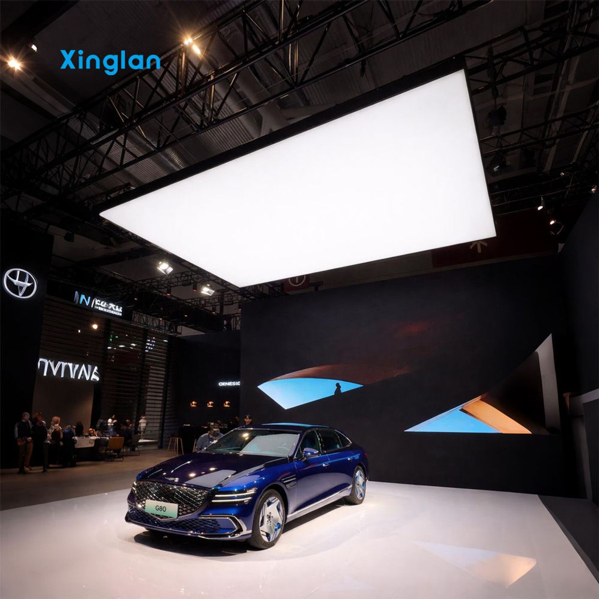 Car Showroom PVC Stretch Fabric Ceiling Light Boxes | Car Showroom | Automotive and Beauty Logos | Large Automotive Light Boxes