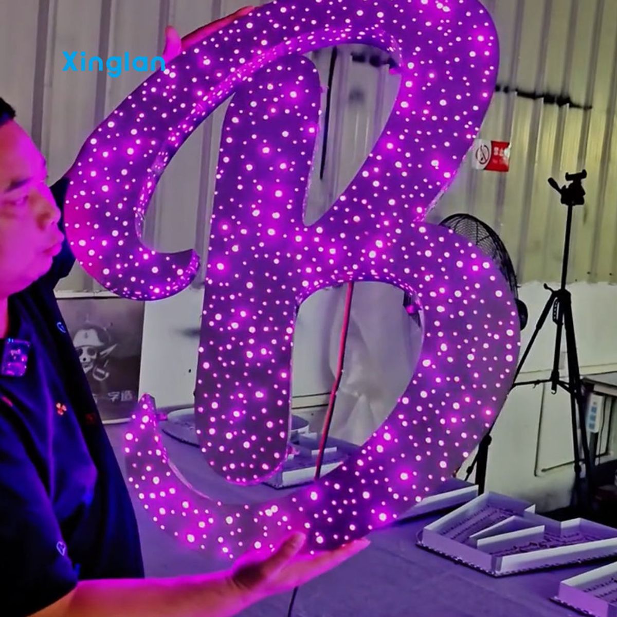Custom 3D Outdoor Starlight LED Letters, Waterproof Starry Backlit Signs for Factory Direct Wholesale Commercial Signage