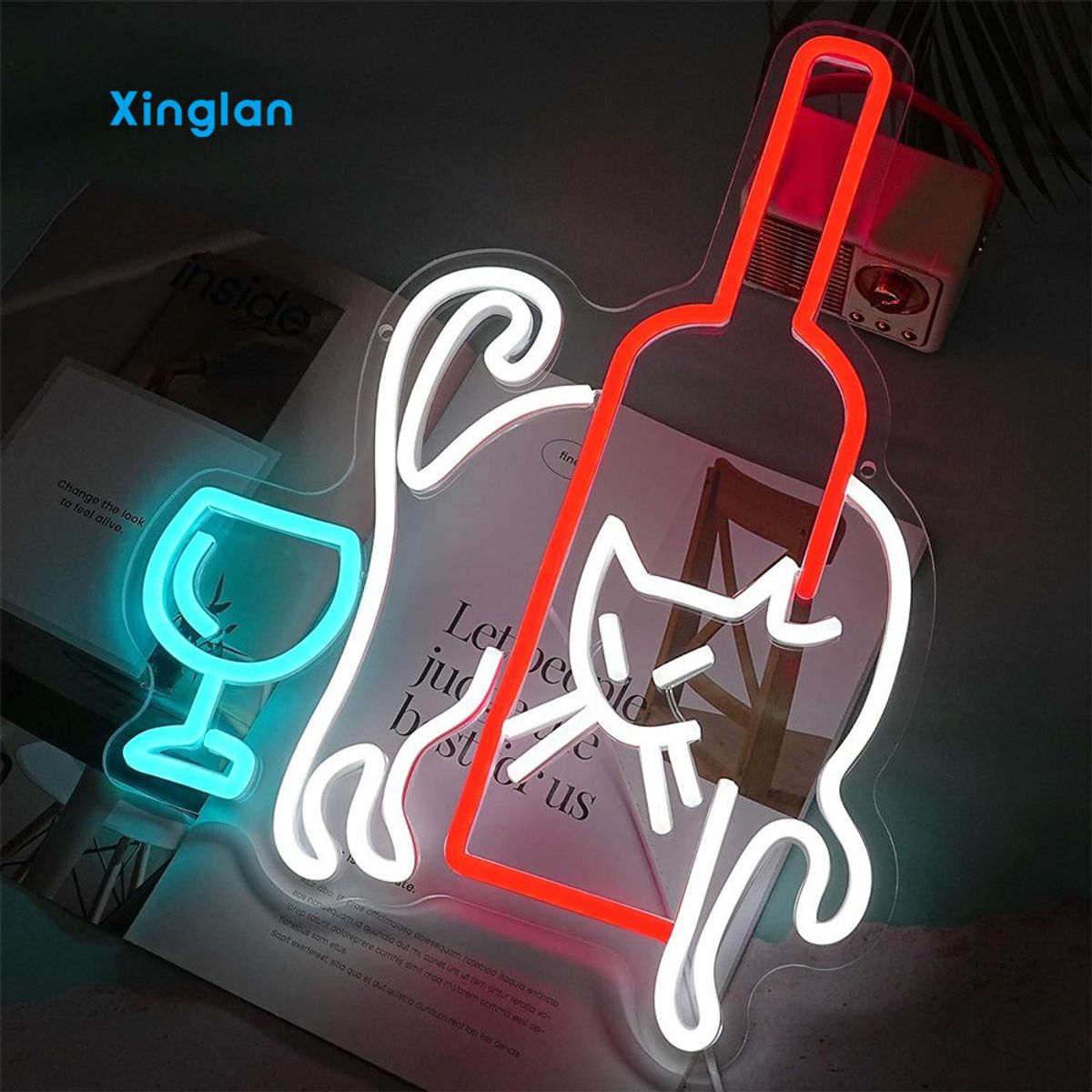 Custom Neon Signs LED Light, Personalized Logo Neon Sign for Wall Art, Home, Business & Party Decor