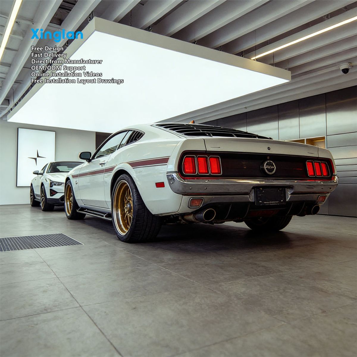 PVC Stretch Film and Stretch Fabric Ceiling Light Boxes, Ceiling Light Boxes for Auto Retail Shops and Car Sales Centers