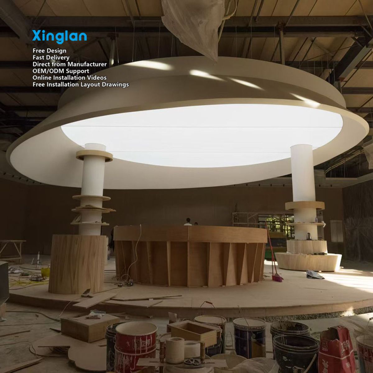 Semi-transparent Stretch Ceiling Film, Stretch Fabric Ceilings, Stretch Ceilings, Stretch Ceiling Film PVC Soft Film Light Boxes