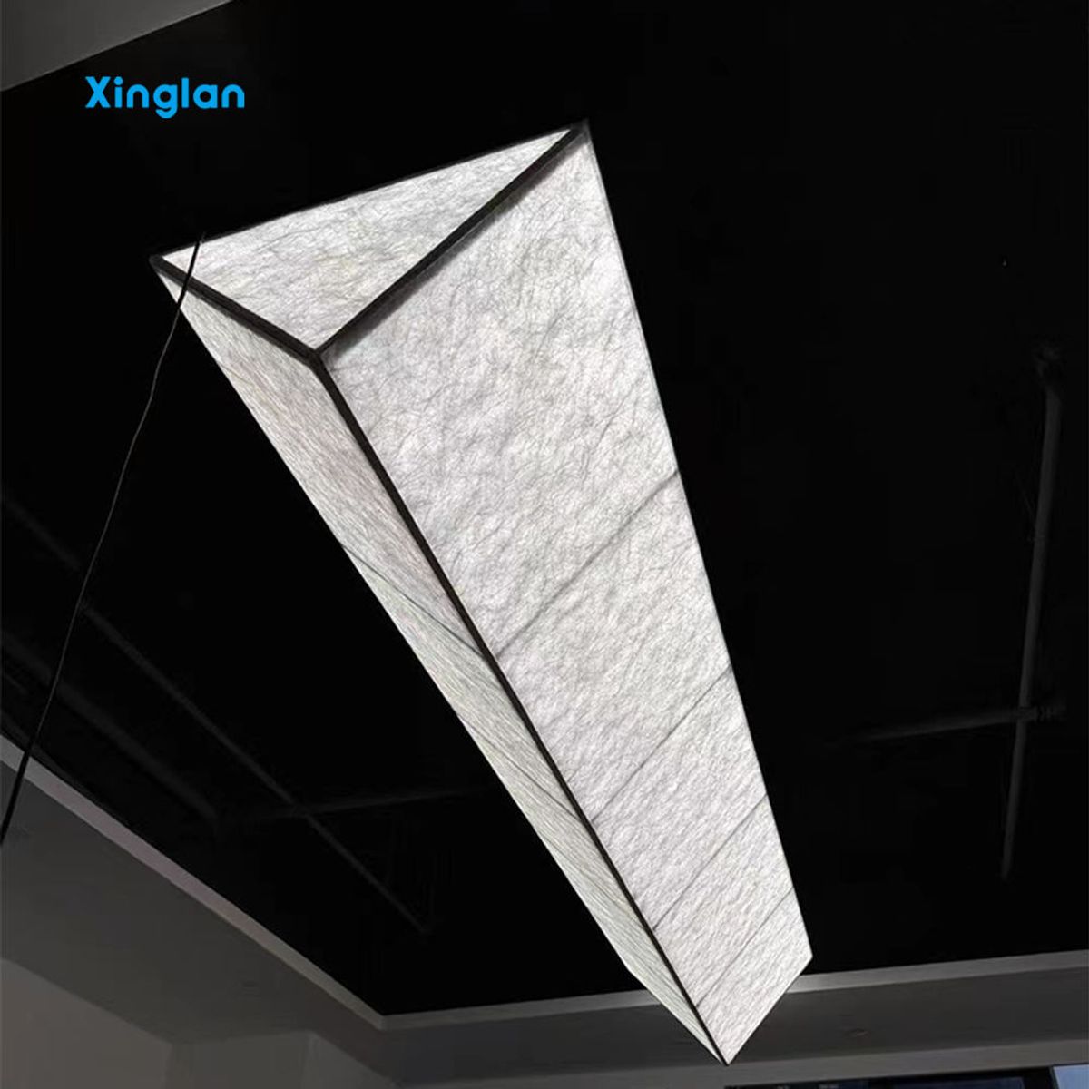 Lightbox Displays | DuPont Paper Lightboxes | LED Lightbox Manufacturers | Custom Triangular Lightboxes for Yoga Studios