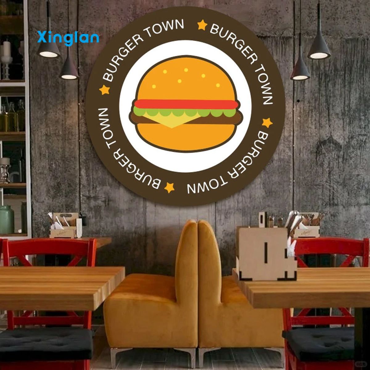 Light Boxes, Fabric Light Boxes, Advertising Light Boxes and Circular Light Boxes Are Suitable for Burger Outlets.