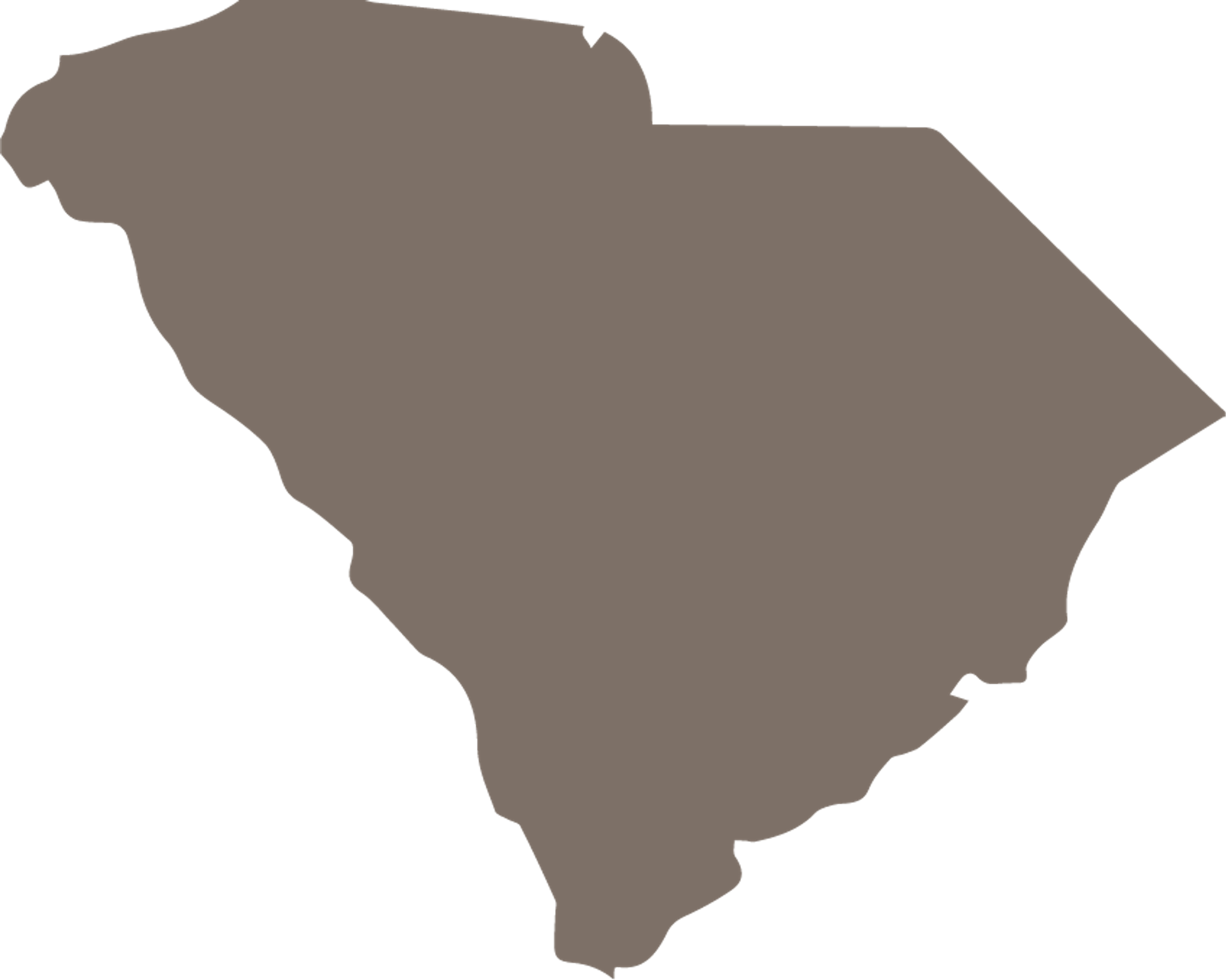 South Carolina Map State Icon