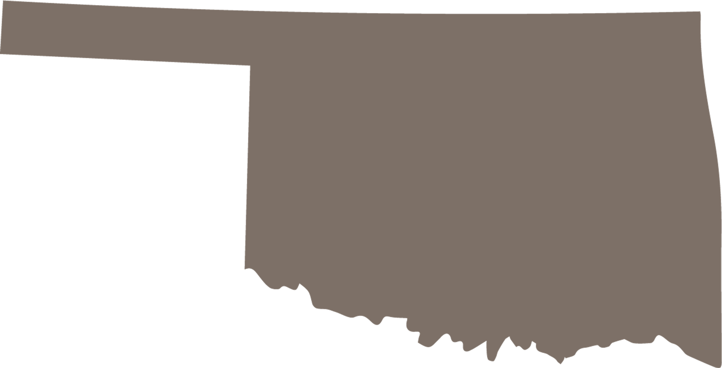 Oklahoma State Map Icon