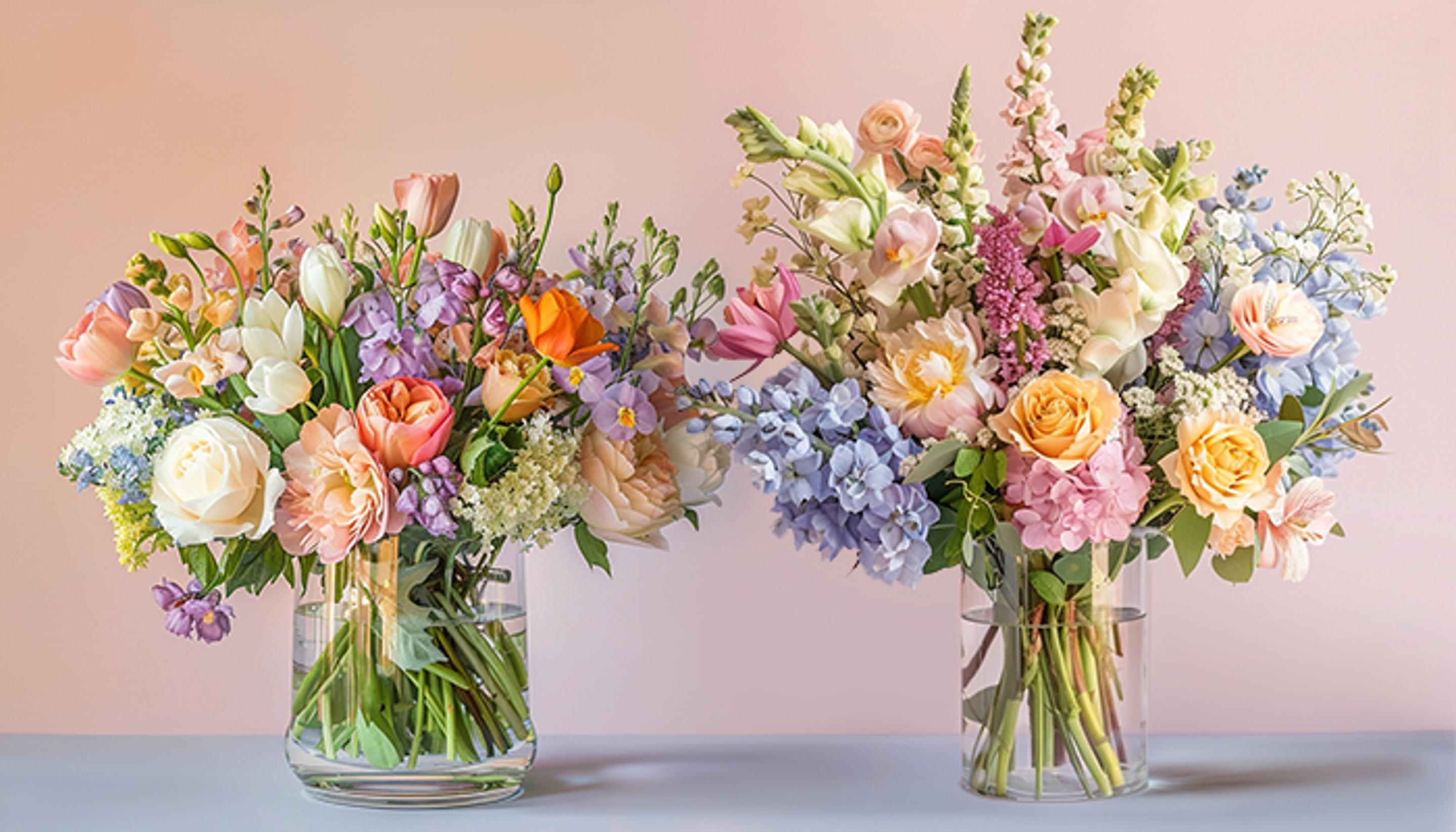 Two Vibrant Mother's Day Flower Arrangements
