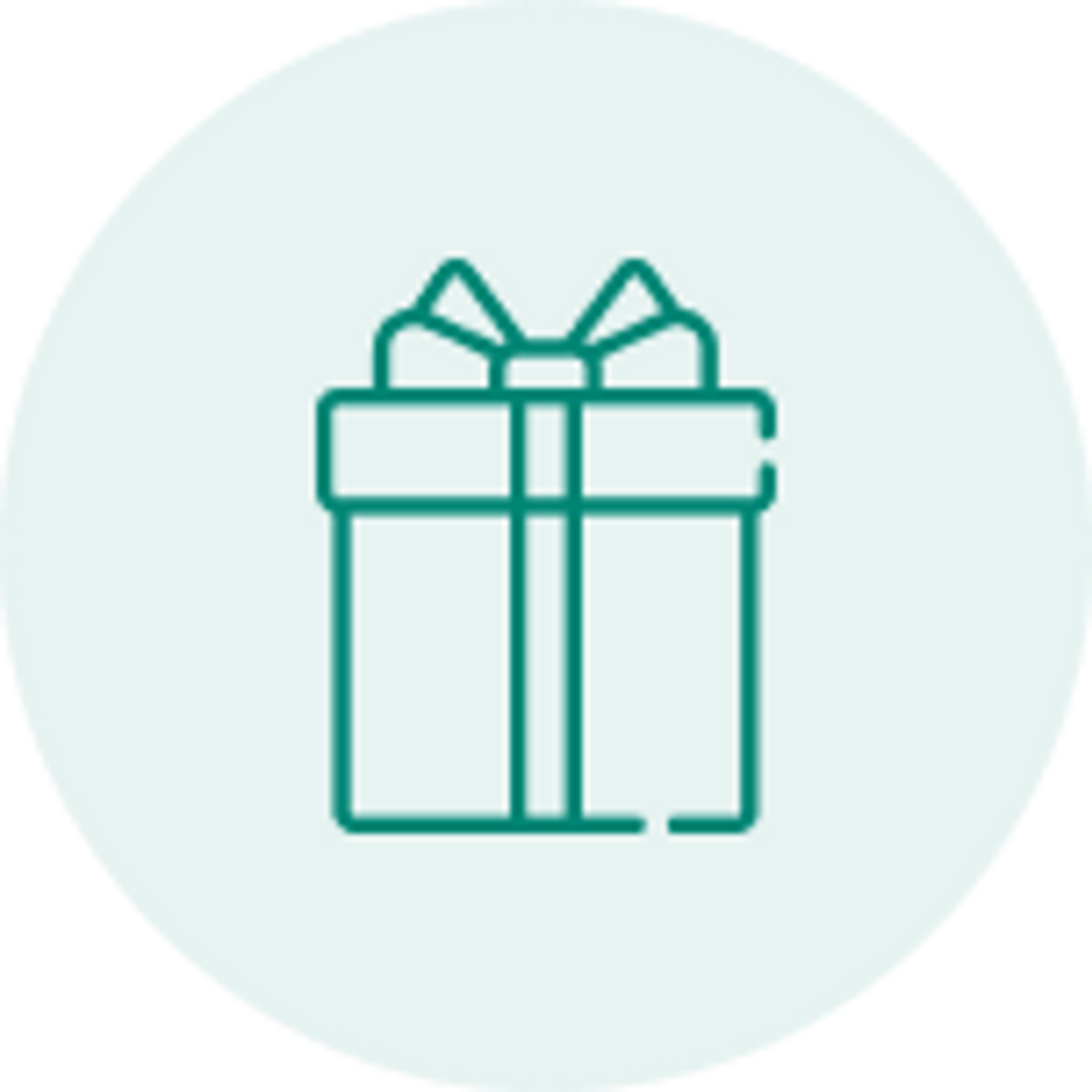 Icon representing a gift box for just because gifts