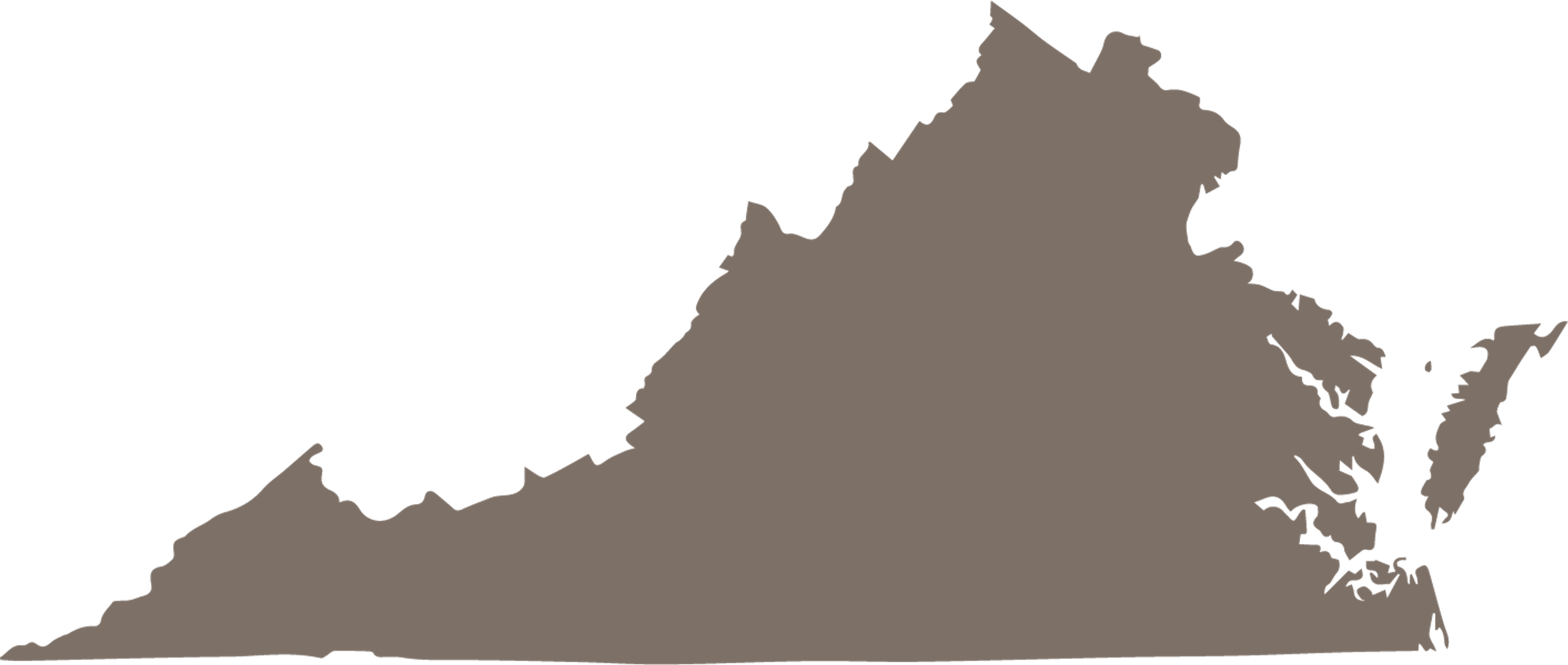 Virginia State Outline