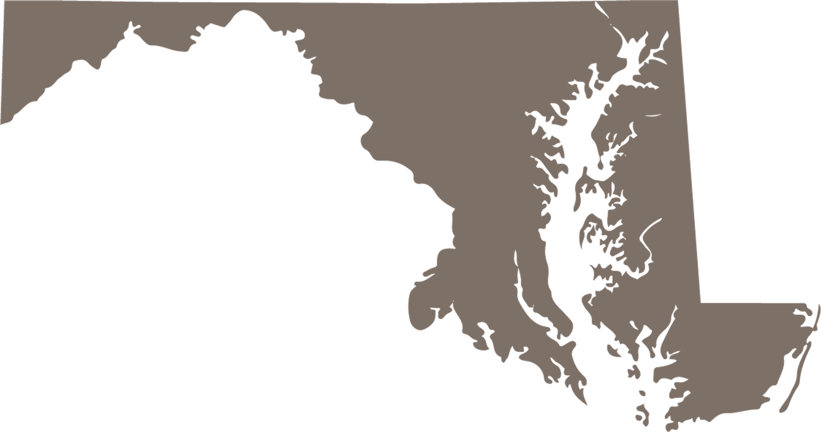 Maryland State Map Icon