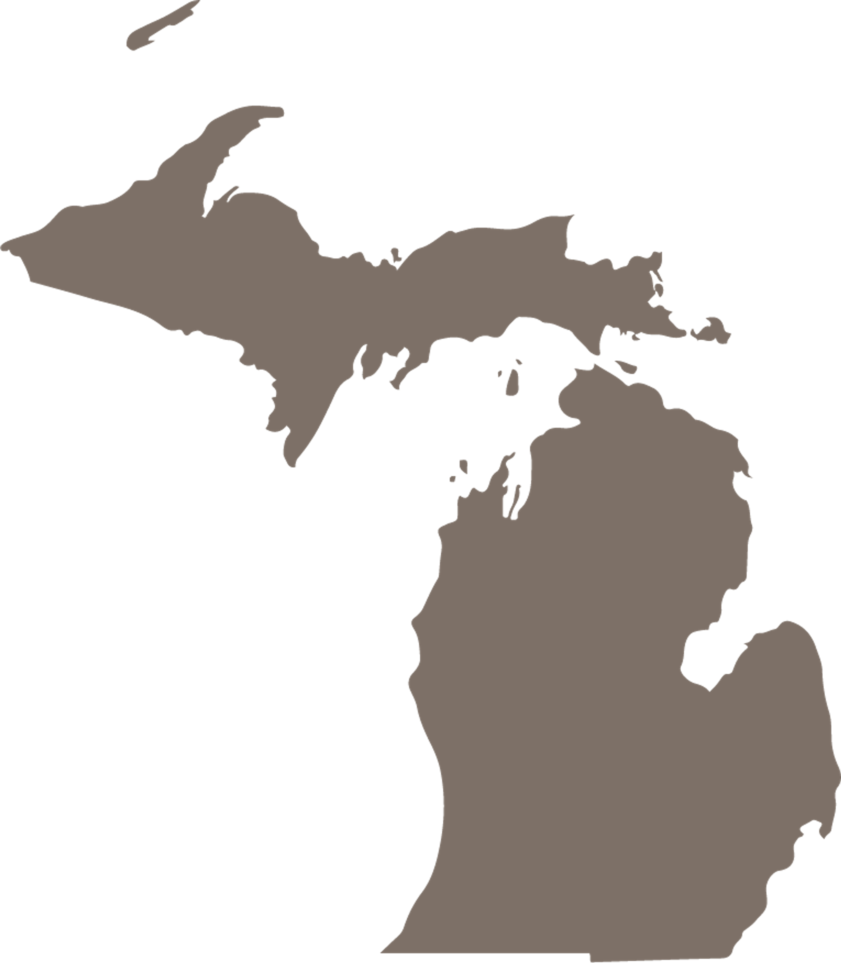 Michigan State Map Icon