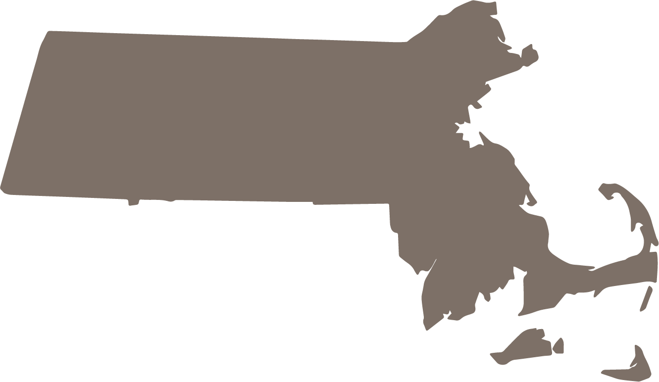 Massachusetts State Map Icon