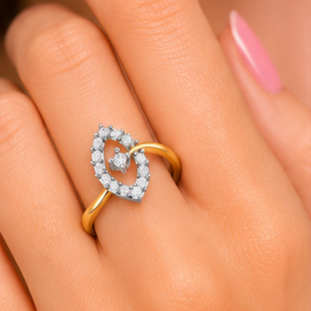 Eterna Heart Diamond Ring