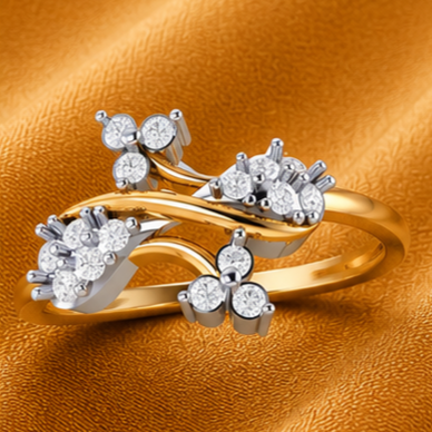 Blossom Vine Diamond Ring view 4