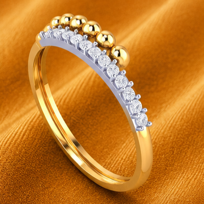 Celeste Beaded Diamond Ring view 5