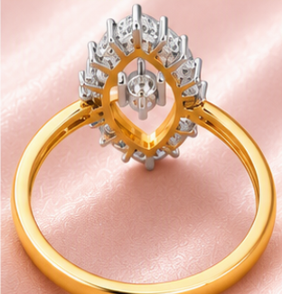 Eterna Heart Diamond Ring view 3